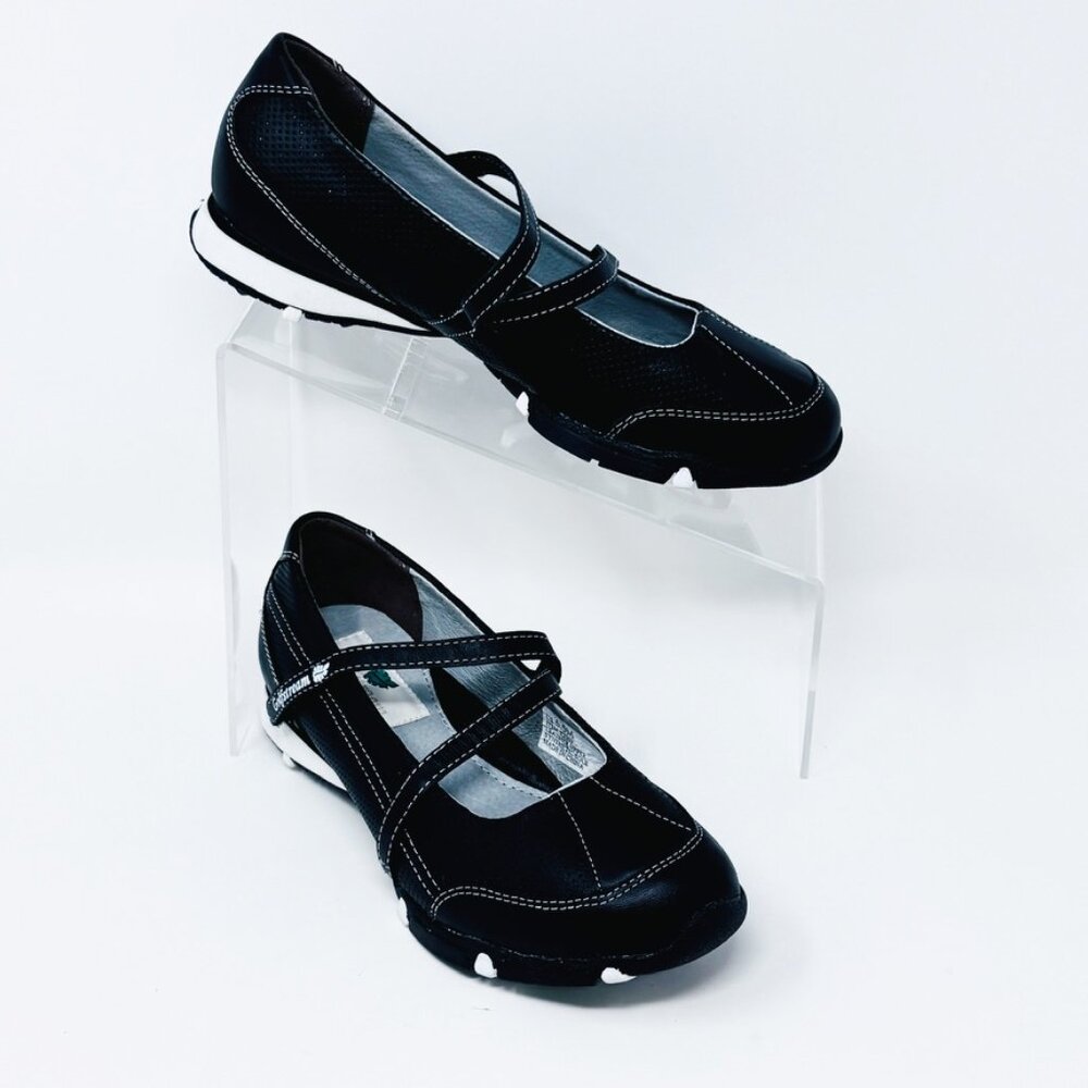 Golfstream Womens Black Leather Hook & Loop Mary Jane Golf Shoe  Size 6.5